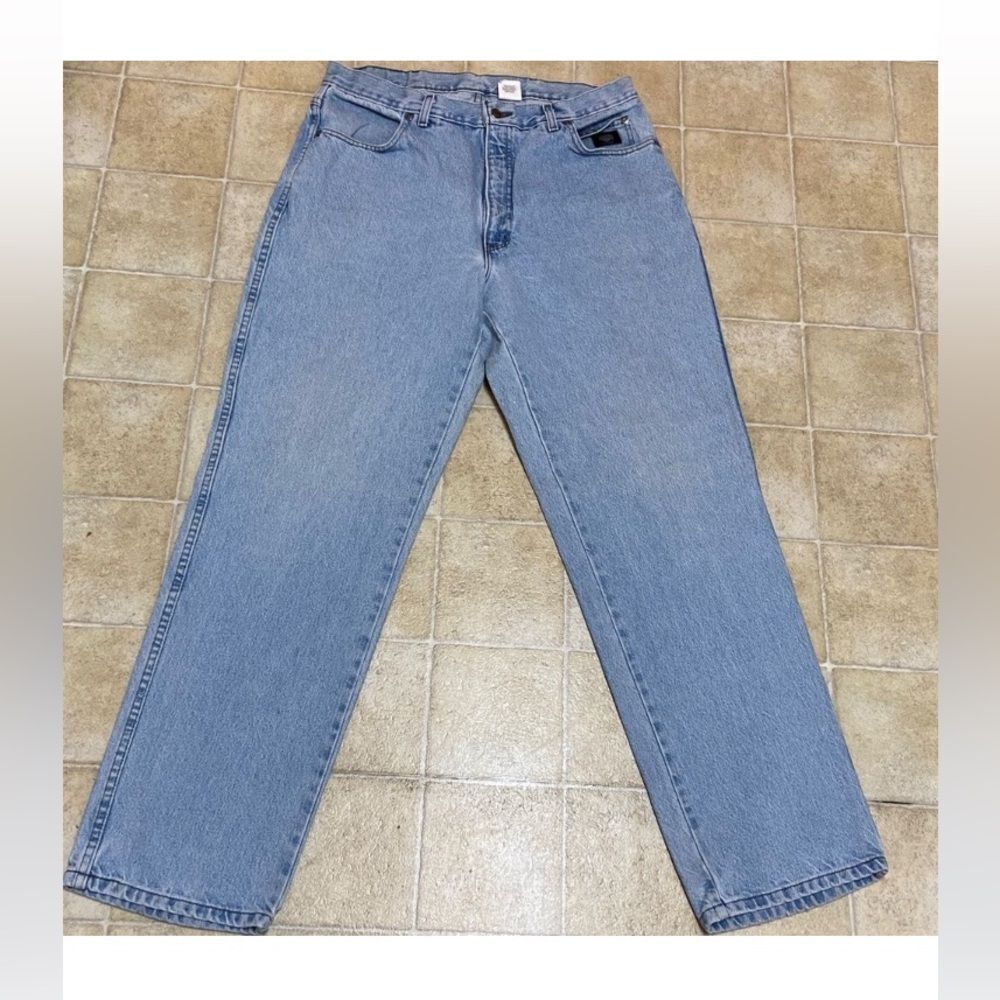 VTG, 90s 2000s Harley-Davidson Motorclothes Light Blue Men Straight Jeans 36x32